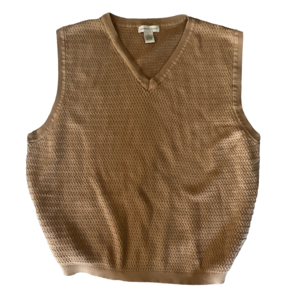 Gorgeous slouchy tan vest